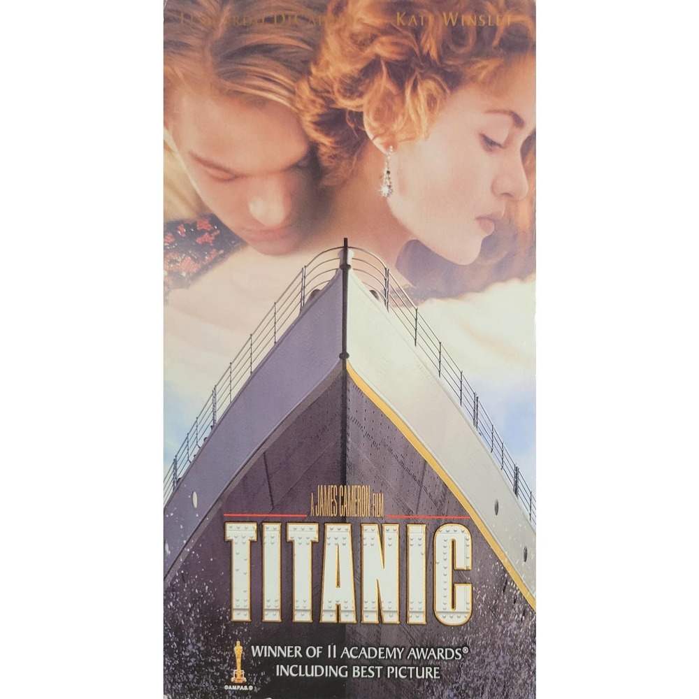 Titanic Movie VHS Set,‎ Parts One & Two, Classic Romantic Film